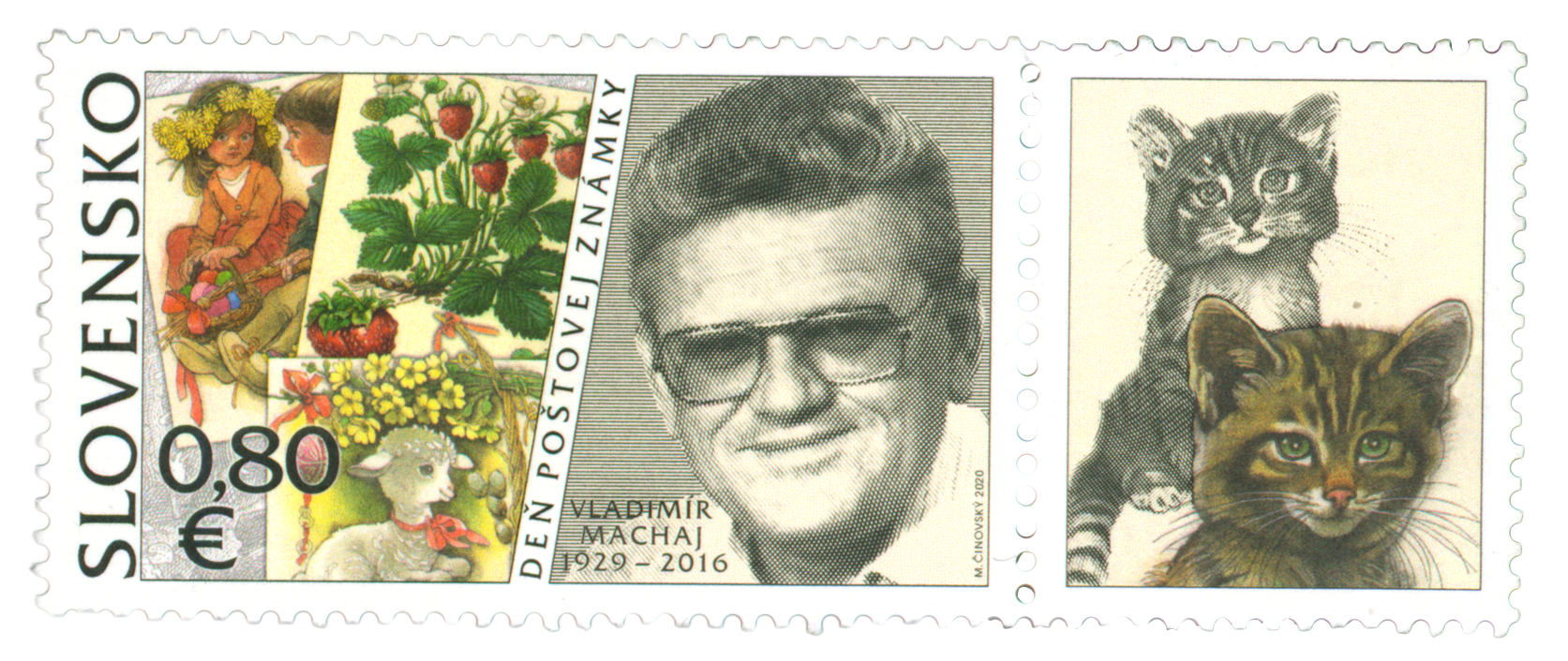 729 - Deň poštovej známky: Vladimír Machaj (1929 – 2016)