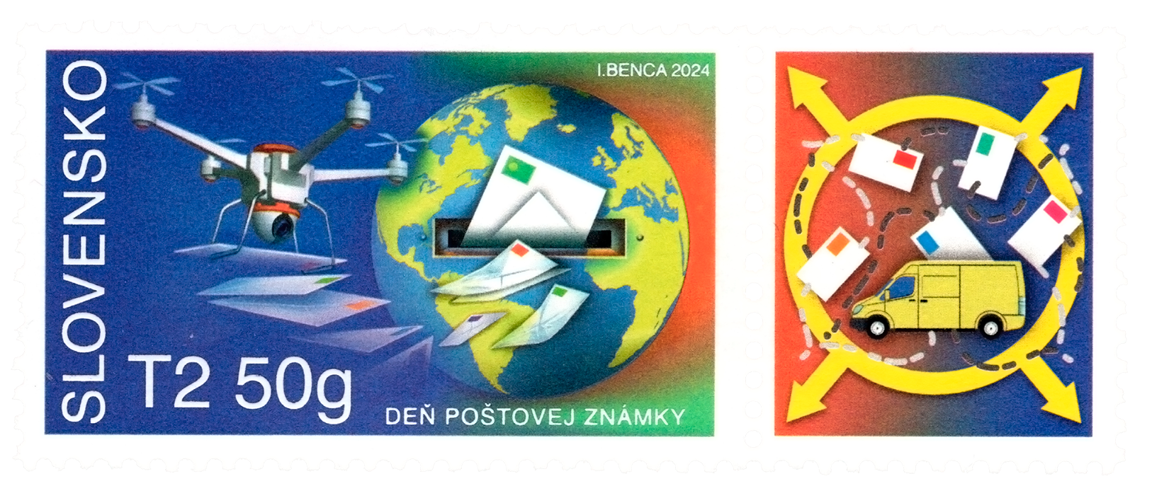 836 - Deň poštovej známky: Univerzálna poštová služba